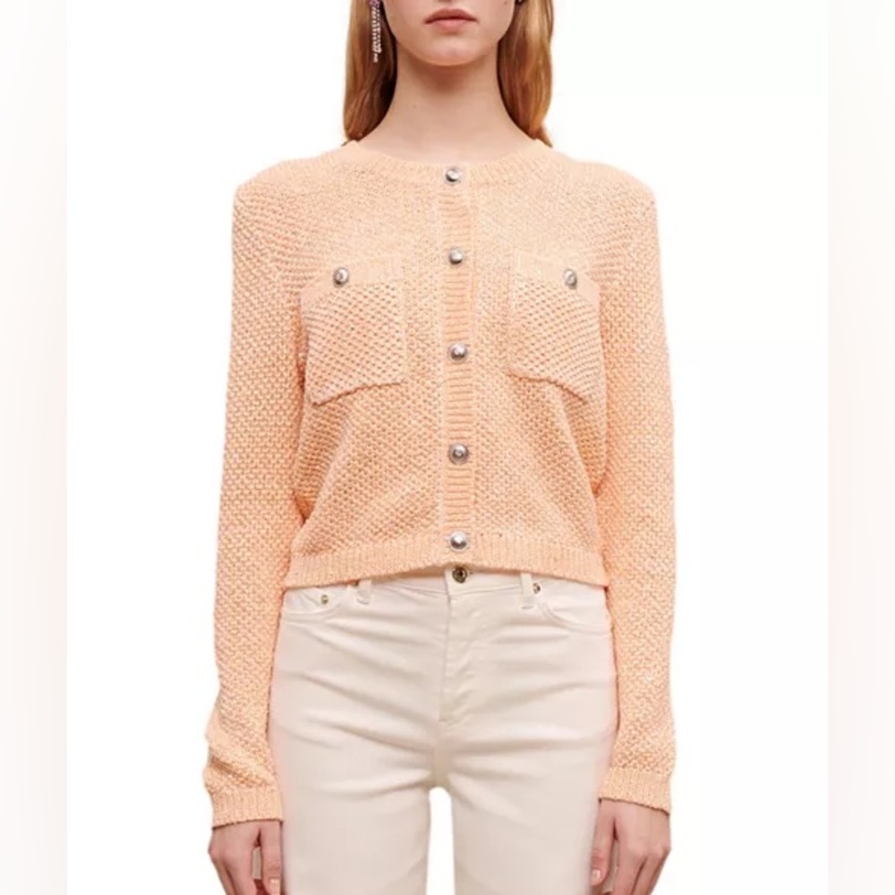 Maje Marguette Knit Cardigan Sweater